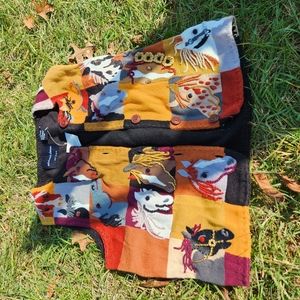 Vintage nwt horse sweater vest